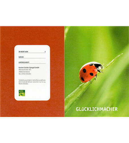 Gutschein mit Postversand oder Abholung
