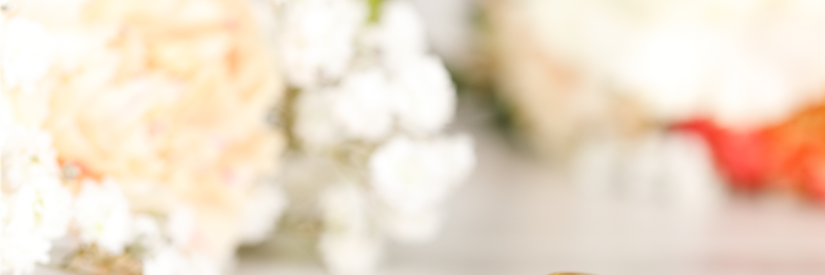 Floristische Tischdekoration mit Eheringen